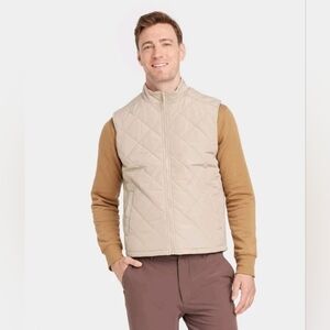 GoodFellow & Co. Men's Lightweight Puffer Jacket - Wind Breaker Tan Size: L NWT